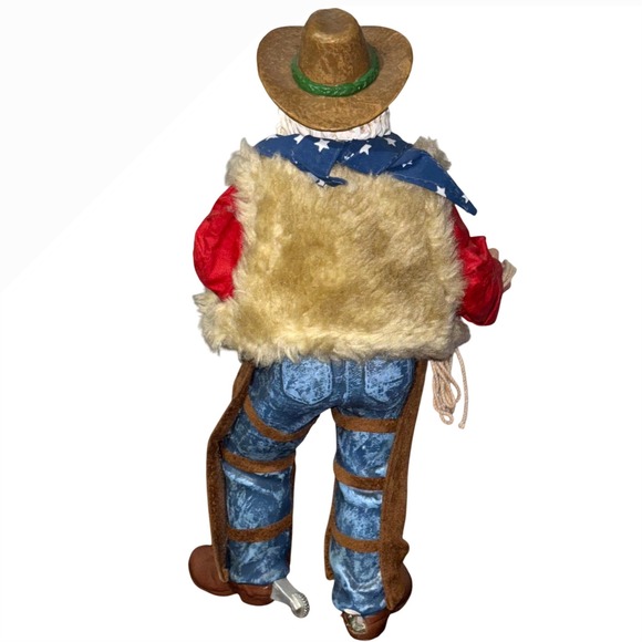 Possible Dreams Clothtique Yuletide Wrangler Santa Claus Christmas Figure 2002 - Picture 4 of 13